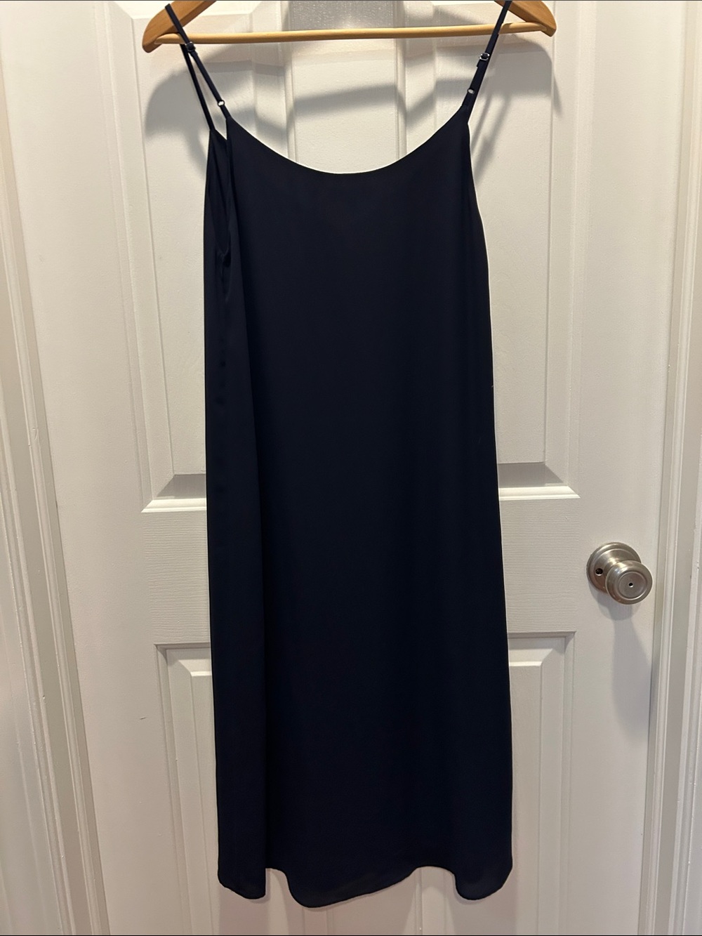 Babaton Navy Slip Midi Dress with Adjustable Straps - Picture 4 of 7